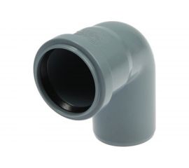 Отвод РемоКолор внутренняя канализация, серый, 110 мм 141-127 