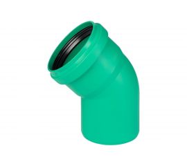 Отвод Ostendorf ливневой канализации 110 мм, 45 градусов 771320 