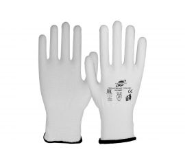 Трикотажные перчатки ARCTICUS белые, полиэстер, без покрытия, 13G, р.7 7220 ARC-712 