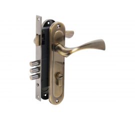 Врезной замок БУЛАТ ЗВ4-3.70.03.01 НОМОС (бронза; 5 перфоключей; с ручками) 13969 