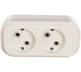 Розеточная колодка TDM 2 гнезда белая SQ1806-0012 