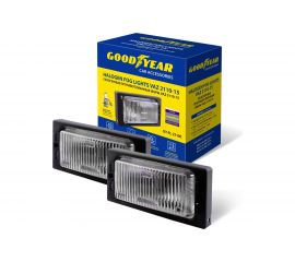 Противотуманные фары Goodyear GY-FL-2110C галогенные, VAZ 2110-15, с лампами, Н3, 12 В, 2 шт. GY019002 