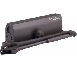 Дверной доводчик НОРА-М 740DA с задержкой закрывания (морозостойкий; от 60 до 110 кг; графит) 18410 