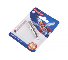 Переходник аудио REXANT штекер 6,3 мм - 3,5мм гнездо стерео металл 06-0168-A 