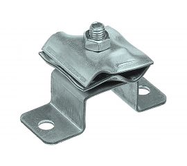 Соединительный держатель-зажим EZETEK круглого проводника 8-10мм, оцинковка 91074 