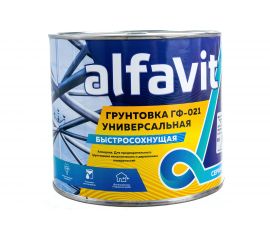 Грунт KRAFOR Альфа ГФ-021 быстросохнущий красно-коричневый 1,9 кг 6 41237 