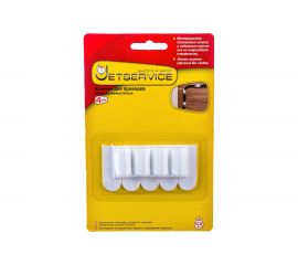 Крючок для проводов Jetservice легкоудаляемый белый 4 шт. 77717 