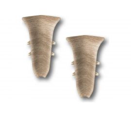 Внутренний угол для плинтуса IDEAL Классик 85 мм, 203 дуб беленый К-П85-В-Ф2 203 дуб БЛН 