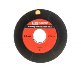 Маркер МК1 - 2,5мм символ 8 1000шт/ролл TDM SQ0511-0023 