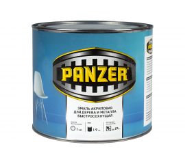 Акриловая эмаль PANZER полуглянцевая, зеленая, 1.9 кг 219826 