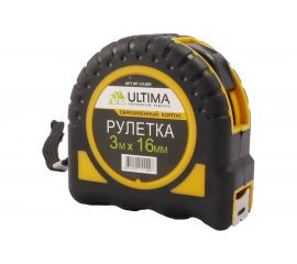 Рулетка Ultima 3 м х 16 мм, обрезиненный корпус , 131005 