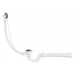 Слив-перелив Wirquin с сифоном, S-образный, 1 1/2x40 мм., с гофротрубой, 40x40/50 мм 30718060 