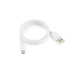 Кабель Cablexpert USB 2.0 AM/microBM 5P, 1.8м, белый, пакет CC-mUSB2-AMBM-6W 