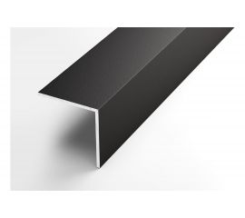 Декоративный угловой профиль ЛУКА алюминиевый, 40х40х2 мм, 2,7 м, 5 шт./уп. черный УТ000020886 