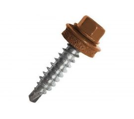 Кровельные саморезы ВИРТУОЗ 4,8х50 мм, RAL 8004, коричневый, 10 шт. 2514 