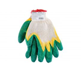 Хлопчатобумажные перчатки с латексным покрытием STARTUL ЛЮКС размер 9 ST7199 