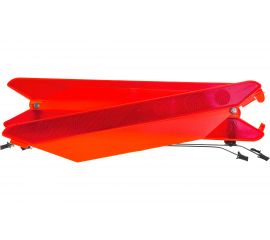 Знак аварийной остановки ГЛАВДОР GL-23 с оракалом, широкий пласт. бокс, на металл. Ножках 48131 