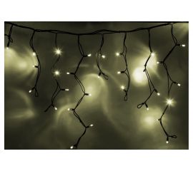 Гирлянда Neon-Night АЙСИКЛ бахрома, 5,6 х 0,9 м, черный каучук, Flashing, IP65, 240 LED тепло-белые 255-256 