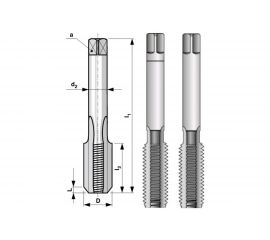 Набор метчиков HSS из 2-х шт. M12 шаг 1.75 мм Bucovice Tools 144120 