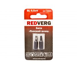 Бита SL0,5х4 мм, 25 мм, 2 шт. REDVERG 6623480 