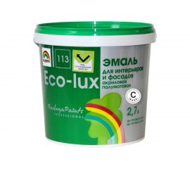 Универсальная эмаль Радуга Эко-Люкс ВД-АК 113 База С 2,7 л, под колеровку 141375 