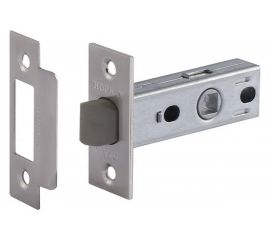 Дверная защелка НОРА-М С-45П пластик.яз. мат.никель 15470 