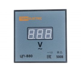 Цифровой вольтметр TDM ЦП-В80 500В-1,0 без поверки SQ1102-0520 