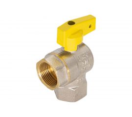 Шаровой угловой кран для газа СТМ ГАЗ 3/4"", г/г, бабочка CGLFFB34 