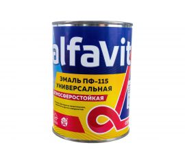 Эмаль KRAFOR Альфа ПФ-115 красная 0,9 кг 6 206164 