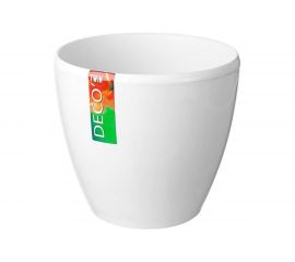 Горшок SANTINO ДЕКО ТВИН 2.5 л, 17х15 см, белый 049647 