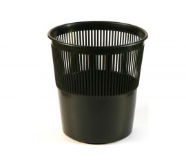 Сетчатая корзина для бумаг Calligrata Uni пластик 12 л черная 4754054 