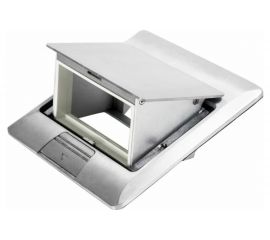 Люк в пол на 2 модуля Экопласт LUK 2AL 45х45мм, стальной 70021 