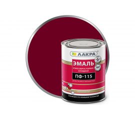 Эмаль Лакра ПФ-115 вишневая, 1 кг 90000742951 