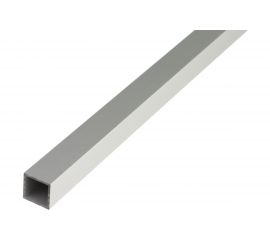 Трубка GAH ALBERTS квадр., алюм., серебр., 25x25x1,5x2000 мм 474546 