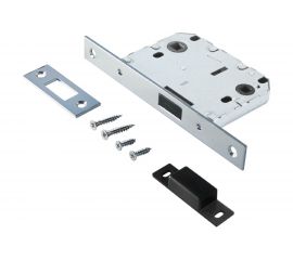 Защелка Аллюр (хром; магнитная; без ручек; с фиксатором) 11549 