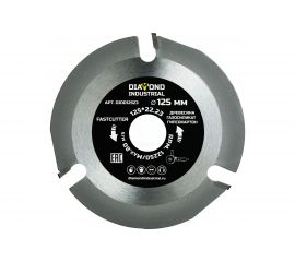 Диск пильный по дереву FastCutter 125х22.23 мм, 3T для УШМ Diamond Industrial DIDD125Z3 