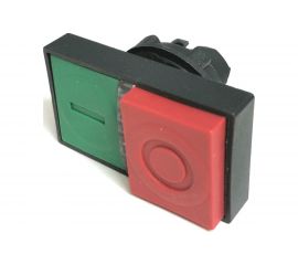 Головка двойной кнопки Briswik 22мм подсветка выступающая КМЕ 91Л IP40 LAY4-EW84.BR 