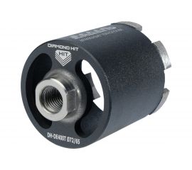 Сверло алмазное для подрозетников DH-DE400T (68/65 мм; M16; 6 сегментов) Адель ДУУ00008343 