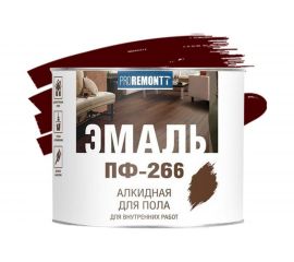 Эмаль PROREMONTT ПФ-266 красно-коричневая, 1.9 кг Лк-00004598 