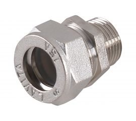 Муфта Lavita труба-нар. резьба, усиленный V/S 15х1/2 HP, НИКЕЛ 