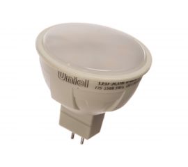 Светодиодн��я лампа Uniel Форма JCDR, матовая. Серия ЯРКАЯ LED-JCDR 6W/NW/GU5.3/FR PLP01WH UL-00002422 