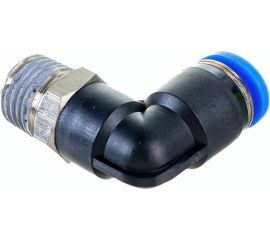 Фитинг цанговый угловой с наружной резьбой 1/4M для трубки диаметром 8 мм SHPI PL 08-R02 