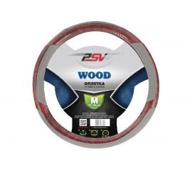 Оплётка на руль PSV WOOD серый, M 114238 