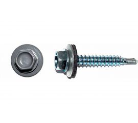 Кровельный саморез КРЕП-КОМП 4,8х19, RAL 7024, серый графит, 300 шт. ск48197024ф 