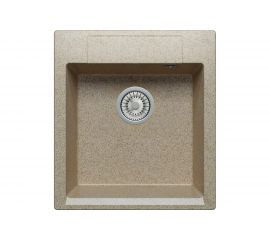 Кухонная мраморная мойка Polygran Argo-460 песочный №302 
