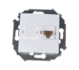 Компьютерная розетка Simon RJ45 кат.5е, белый 20 1591598-030 