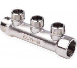 Коллектор резьбовой AQUALINK вн-нар 3/4, 1/2х4 (Цена за упаковку 2 шт.) арт. 2423 