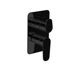 Встроенный смеситель для душа Ramon Soler ALEXIA черный, на 3 выхода 361503SNM 