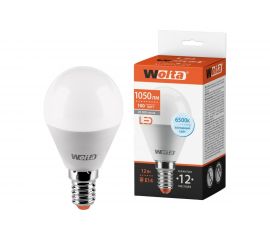 Светодиодная лампа Wolta "Шар" G45 12Вт 1050лм 6500К Е14 1/50 25W45GL12E14 