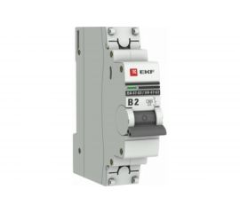 Автоматический выключатель EKF 1P, 2А, 4,5kA, ВА 47-63, PROxima SQ mcb4763-1-02B-pro 